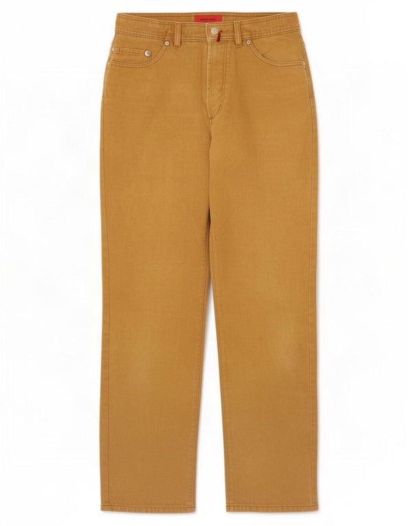 Pierre Cardin Mens Straight Jeans W34 L34 Marrom Algodão