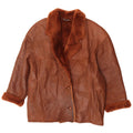 Jaqueta feminina vintage oversized shearling EU 42 grande marrom