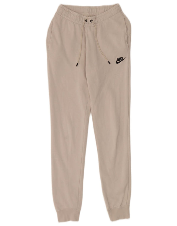 Calça de treino feminina Nike Joggers UK 6 XS bege algodão