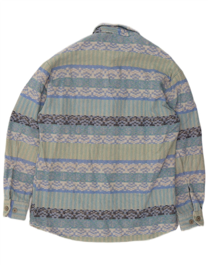 Jean chatel Camiseta masculina tamanho 37/38 pequena multicolorida geométrica