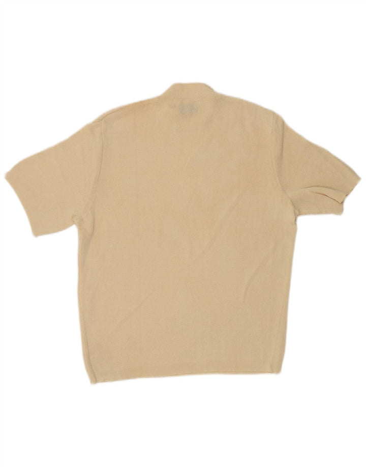 Suéter feminino Max & Co. com gola tartaruga UK 12 médio off white