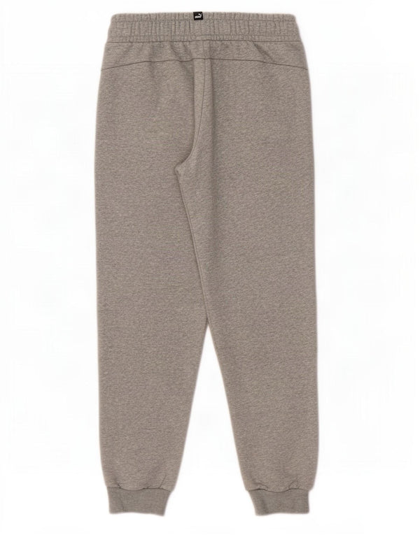 Calça de treino Puma Boys Joggers 11-12 anos cinza algodão manchado
