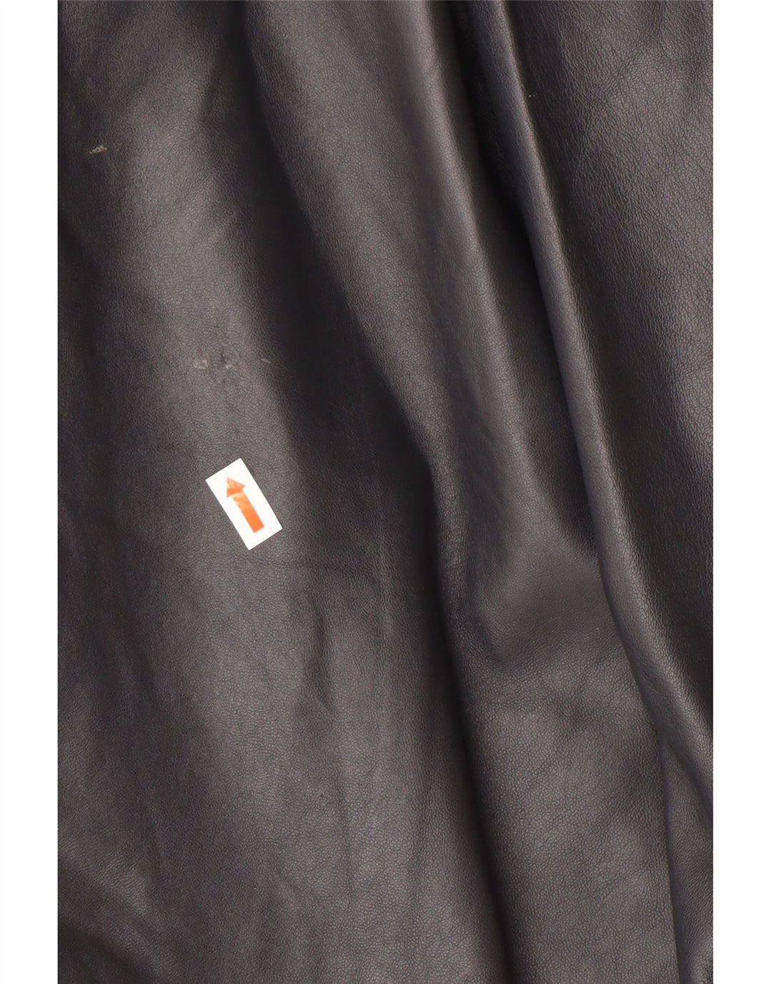 Casaco de couro superdimensionado feminino vintage IT 44 médio couro preto clássico