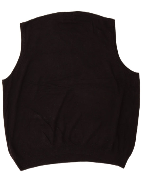 Regata masculina Marks & Spencer com colete XL de algodão preto