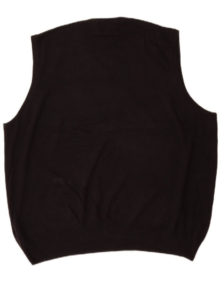 Regata masculina Marks & Spencer com colete XL de algodão preto