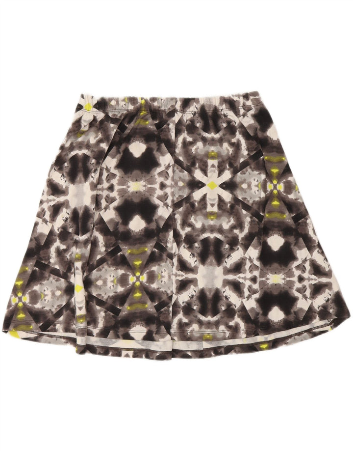 Saia de tênis feminina MOSSIMO UK 10 poliéster tie-dye cinza pequeno