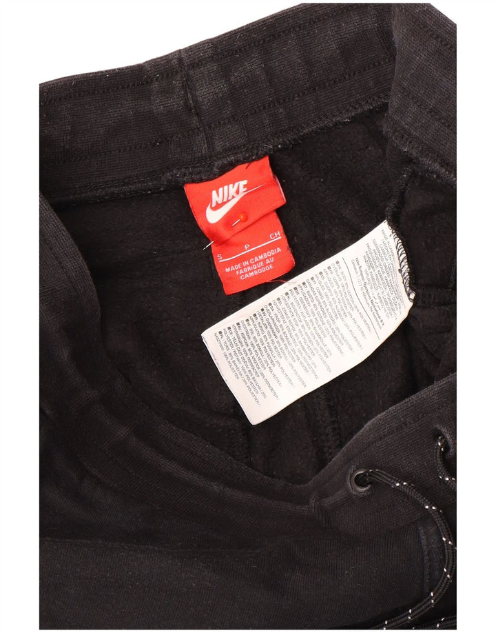 Nike Mens Treino Calças Joggers Pequeno Algodão Preto