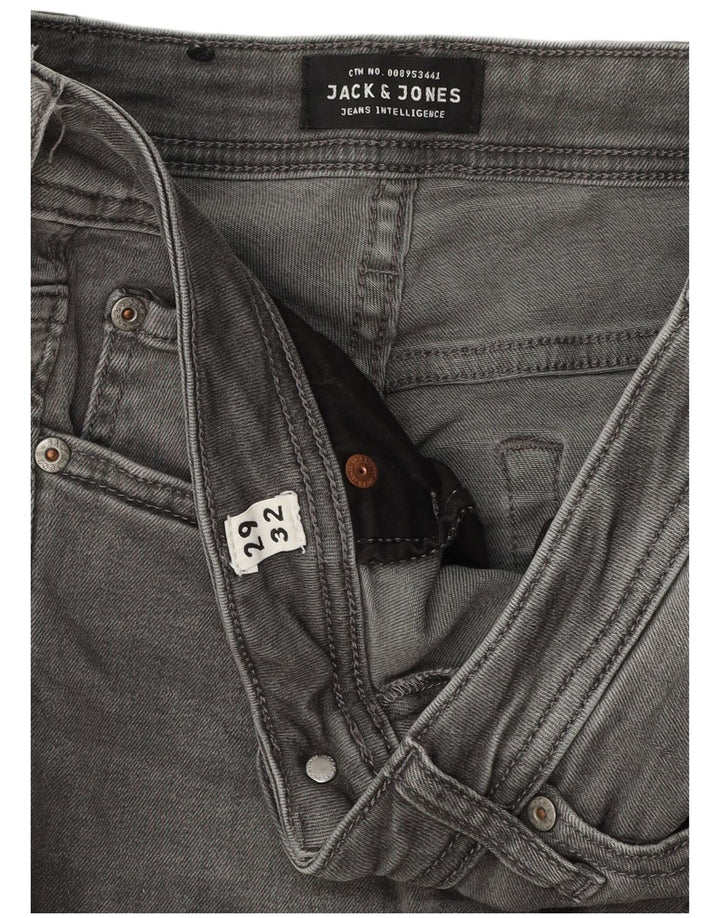 Jack & Jones Masculino Liam Skinny Jeans W29 L30 Cinza