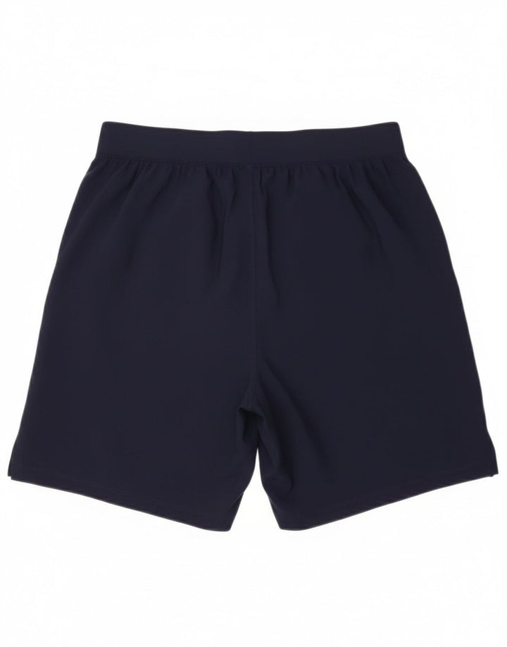 Shorts esportivos femininos Under Armour UK 10 poliéster azul marinho pequeno