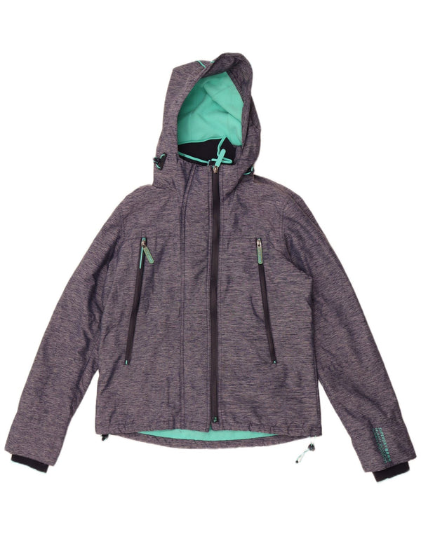 Jaqueta corta-vento feminina Superdry UK 12 azul marinho médio