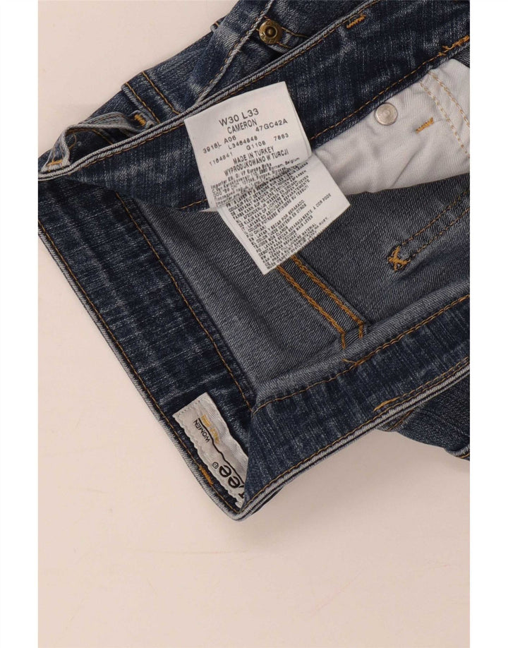 Shorts jeans Cameron feminino Lee W30 algodão azul médio