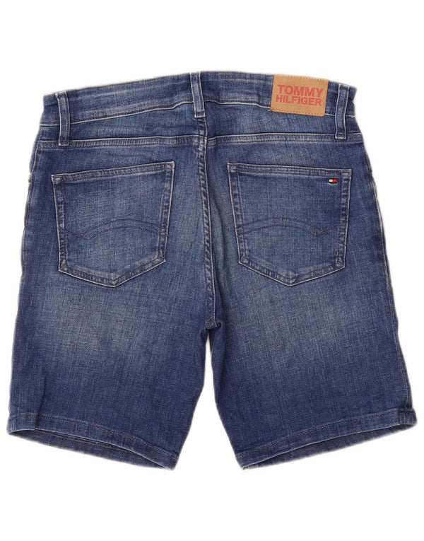 Shorts jeans femininos Tommy Hilfiger 15-16 anos W28 algodão azul