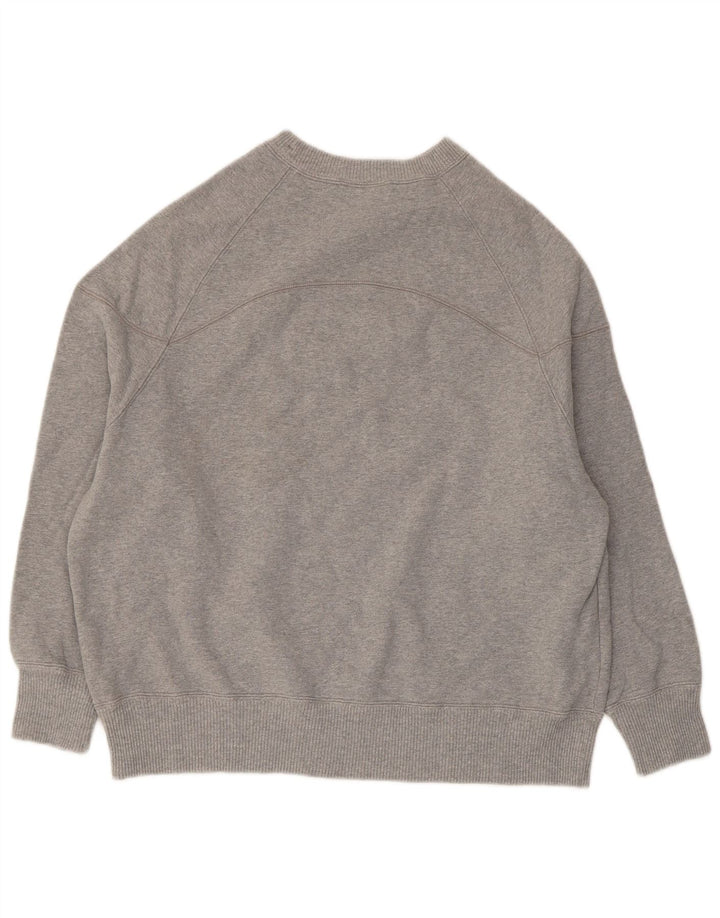 Champion moletom gráfico feminino jumper UK 14 cinza médio manchado