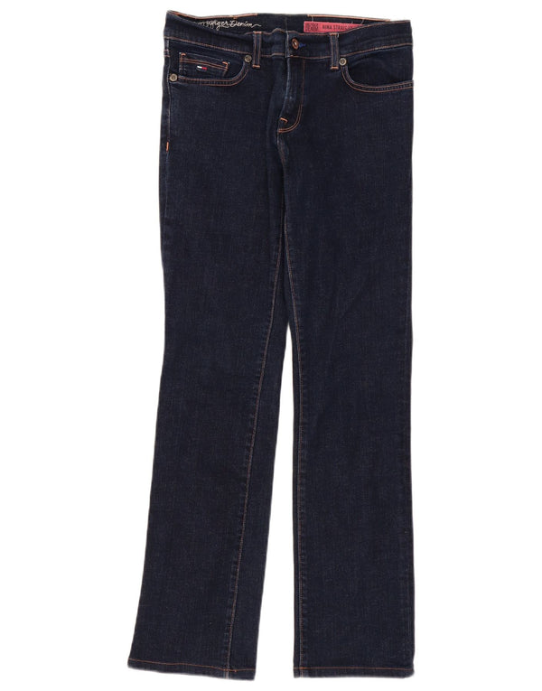 Jeans feminino Tommy Hilfiger Nina Straight W30 L32 azul marinho algodão