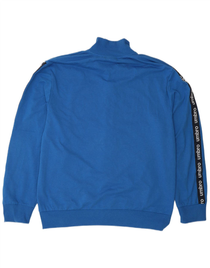 Umbro Mens Graphic Tracksuit Top Jacket 2XL Azul Colorblock Algodão