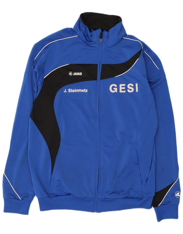 Jako Mens Graphic Tracksuit Top Jacket Médio Azul Colorblock Poliéster