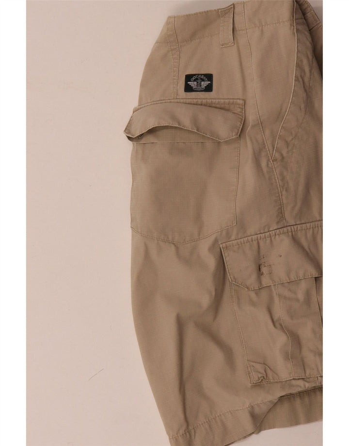Shorts cargo feminino DOCKERS cáqui W33 médio bege