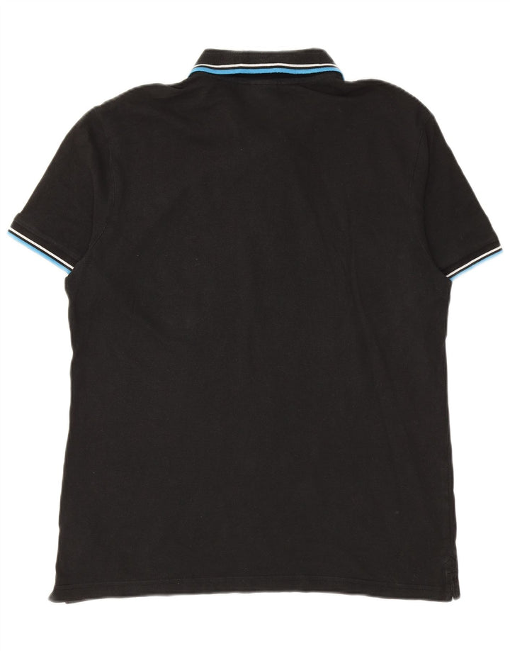 Camisa polo masculina DIADORA XL algodão preto