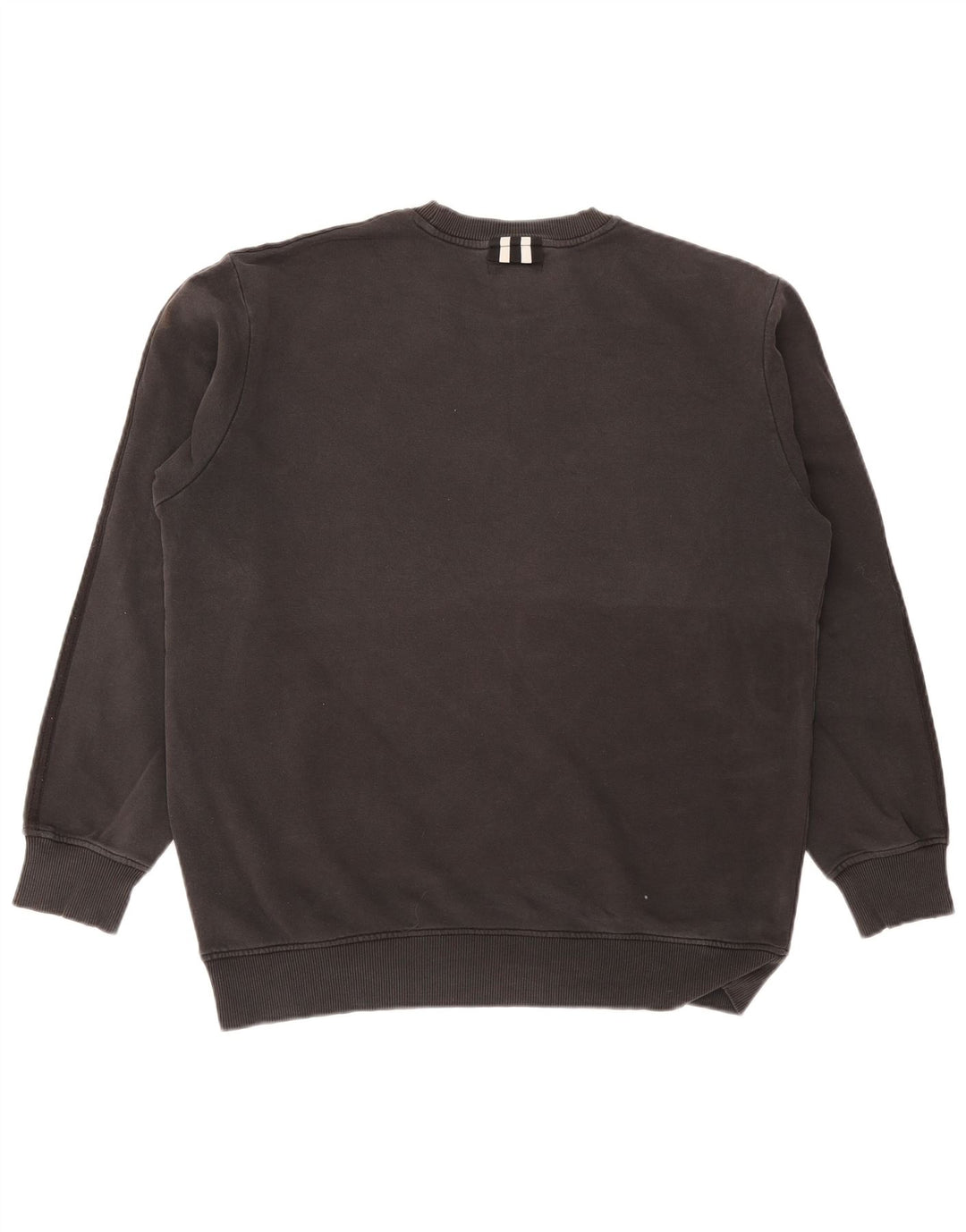 Adidas Mens Moletom Jumper Grande Algodão Cinza