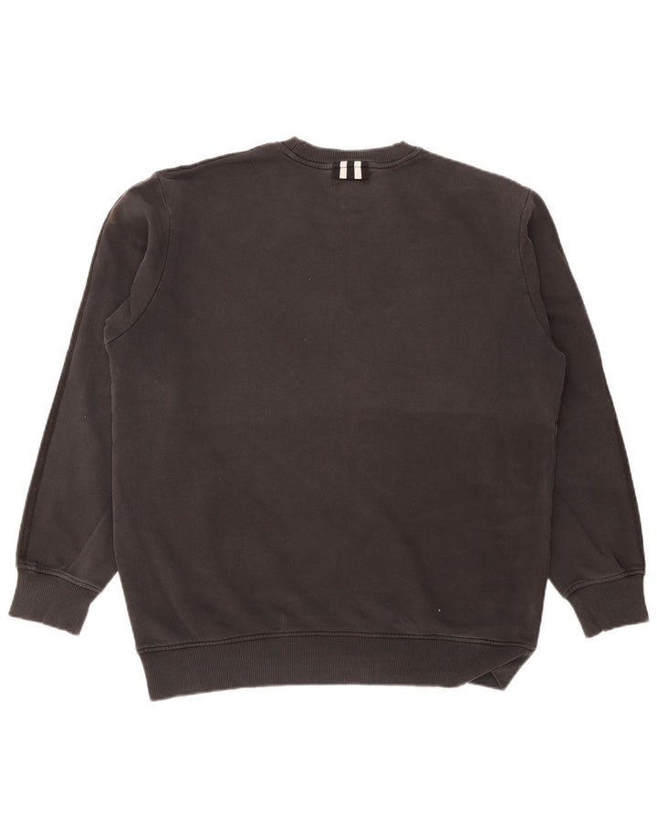 Adidas Mens Moletom Jumper Grande Algodão Cinza