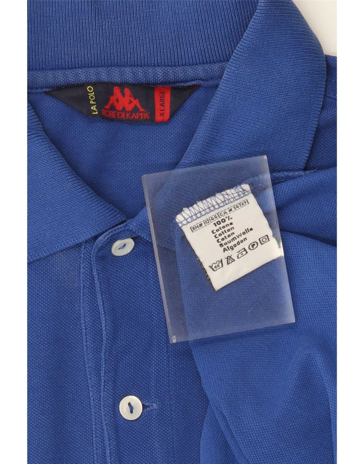 Camisa polo masculina Kappa XL azul algodão