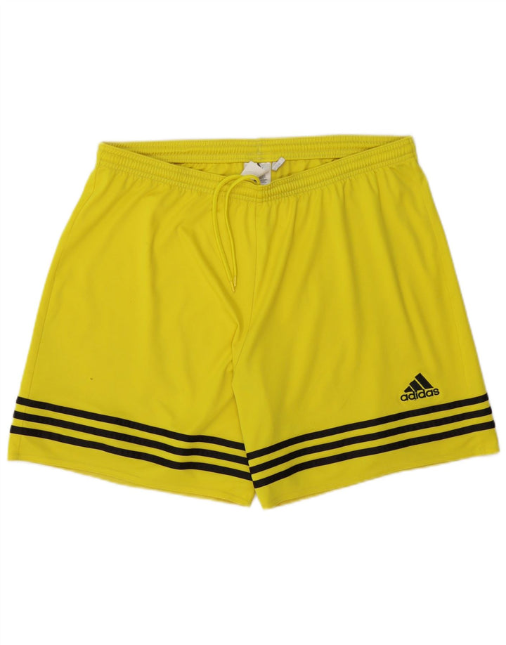 Adidas Mens Climalite Sport Shorts Grande Poliéster Amarelo
