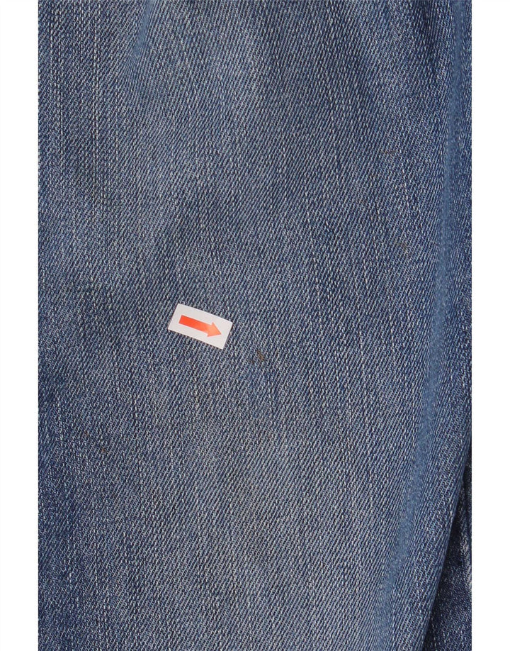 Wrangler Mens Straight Jeans W34 L34 Azul Algodão