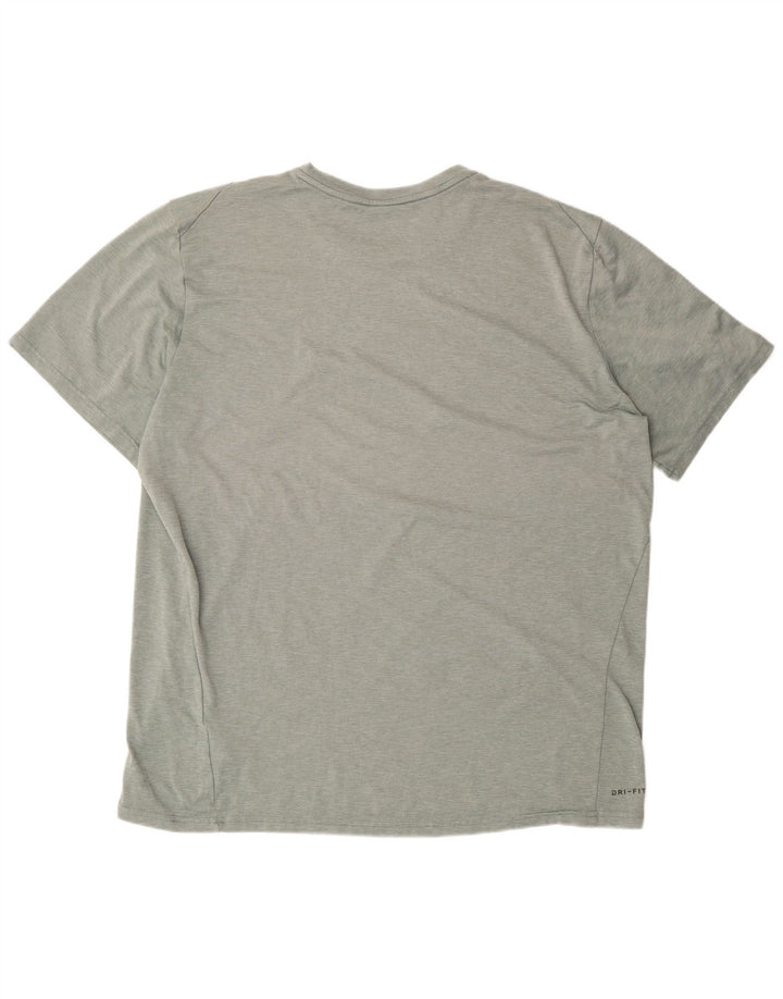 Camiseta masculina NIKE Dri Fit Top 2XL de algodão verde