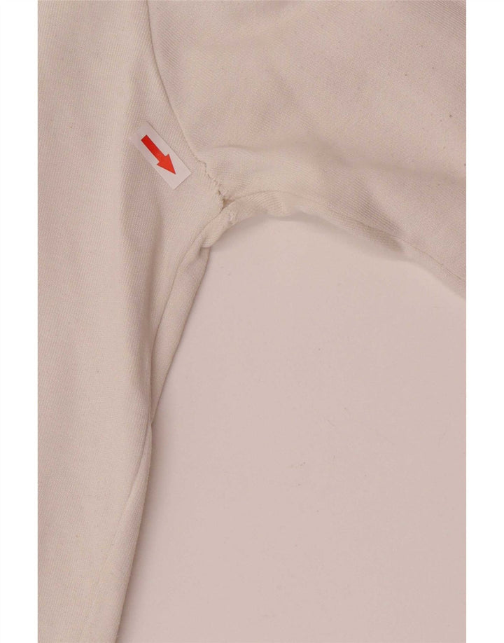 Puma Womens Tracksuit Top Jacket UK 14 Médio Branco Listrado