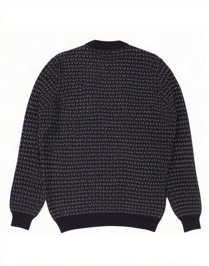 Suéter masculino Marks & Spencer Heritage com gola redonda, azul marinho médio