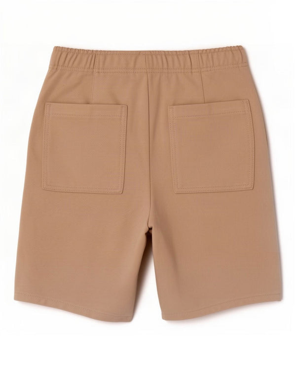 Zara Mens Chino Shorts Pequeno W30 Poliéster Bege