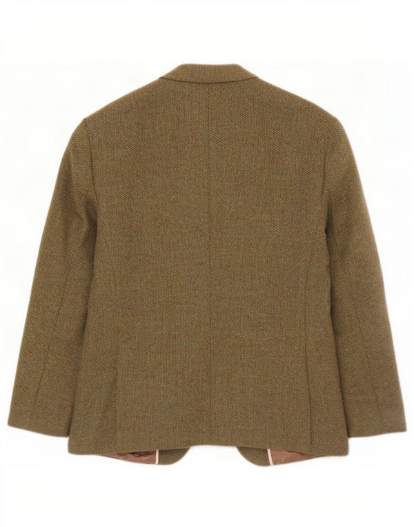 Jaqueta blazer masculina de ajuste regular de 2 botões Marks & Spencer Reino Unido 38 médio cáqui