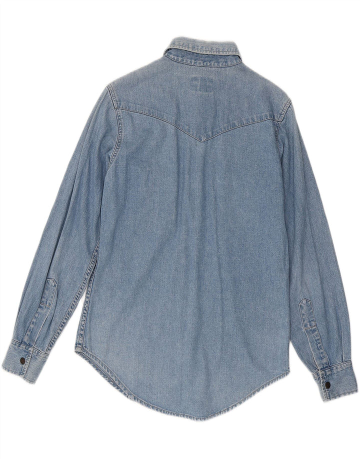 Camisa jeans masculina Big Star pequena algodão azul