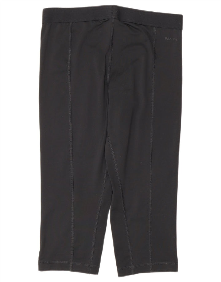 Leggings Nike Capri Femininas UK 12 Médias Pretas