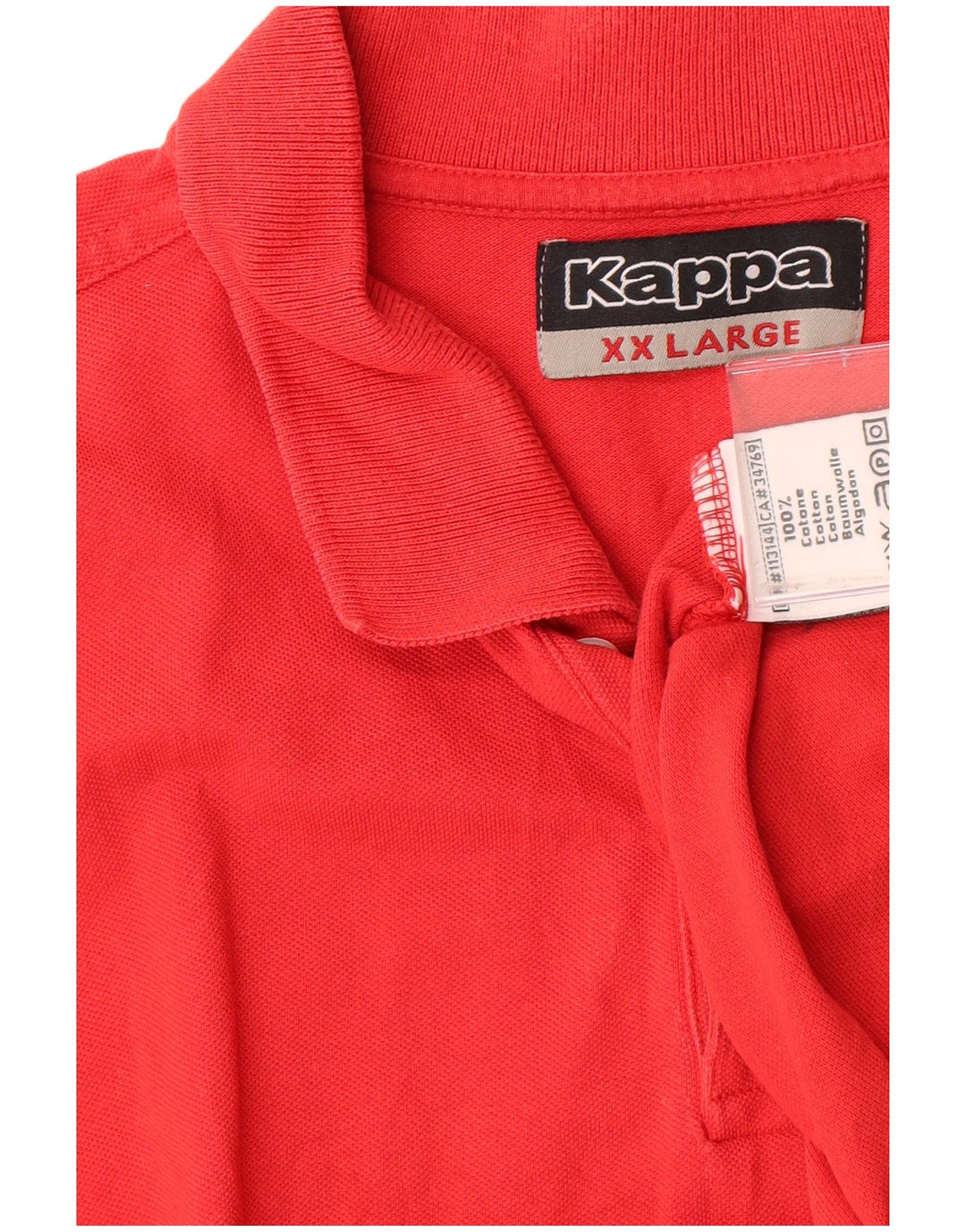 Camisa polo masculina KAPPA 2XL algodão vermelho