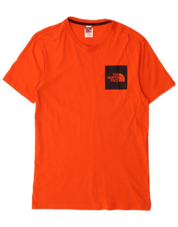 The North Face Camiseta masculina gráfica Top pequeno algodão laranja