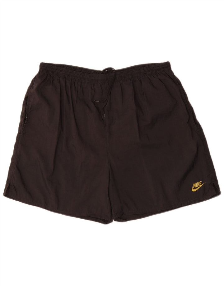 Shorts esportivos gráficos masculinos NIKE grandes cinza nylon