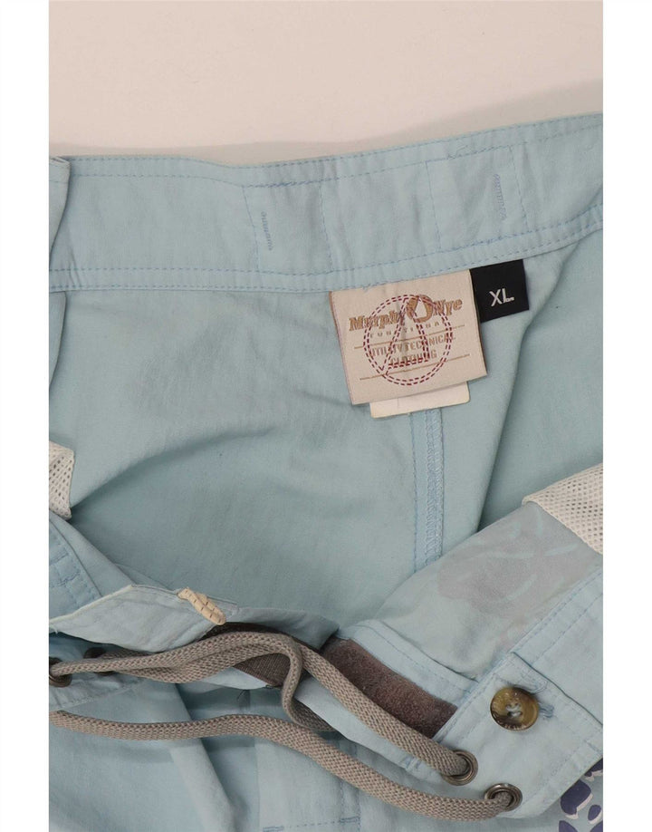 Murphy & Nye Shorts de natação masculino gráfico XL azul floral poliamida