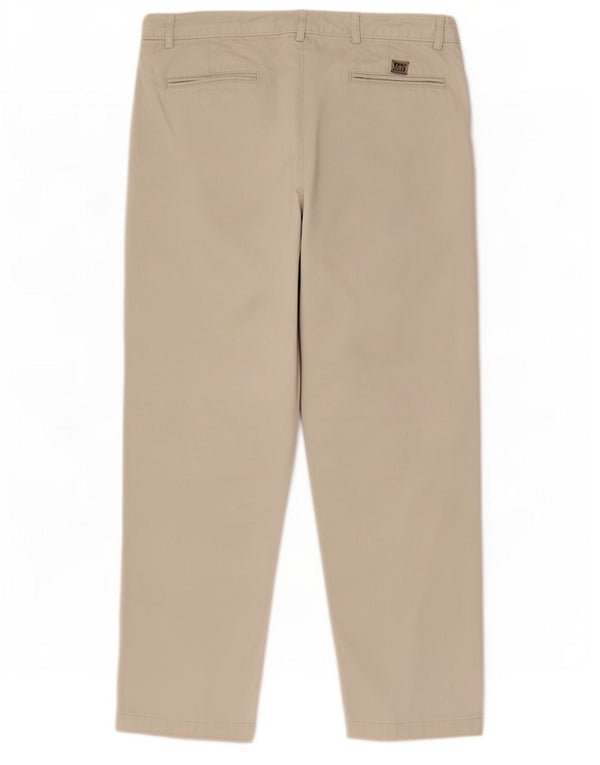 Calça Chino Masculina Gant Pegged W42 L32 Algodão Bege