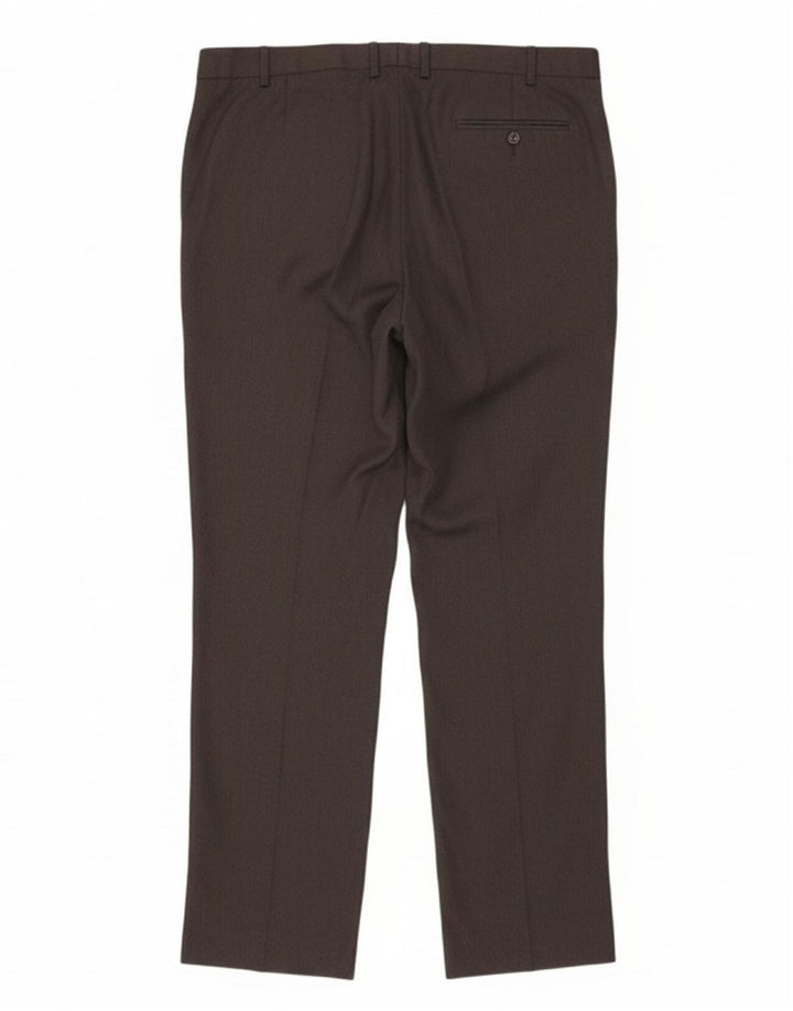 Calça masculina MARKS & SPENCER com ajuste regular W38 L33 cinza