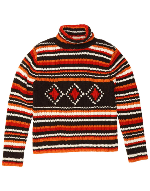 COLORS OF THE WORLD Suéter feminino com gola redonda UK 18 XL laranja