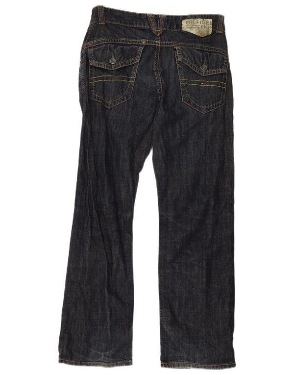 Tommy Hilfiger Masculino Gage Straight Jeans W32 L32 Azul Algodão