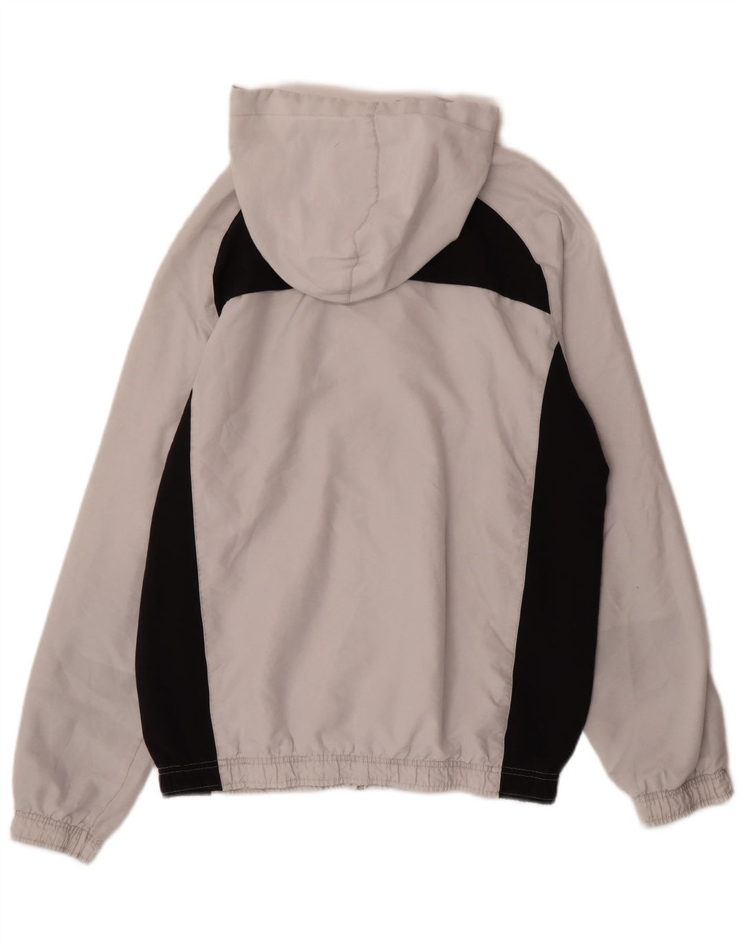 Jaqueta masculina Puma Graphic com capuz e moletom cinza médio bloco colorido