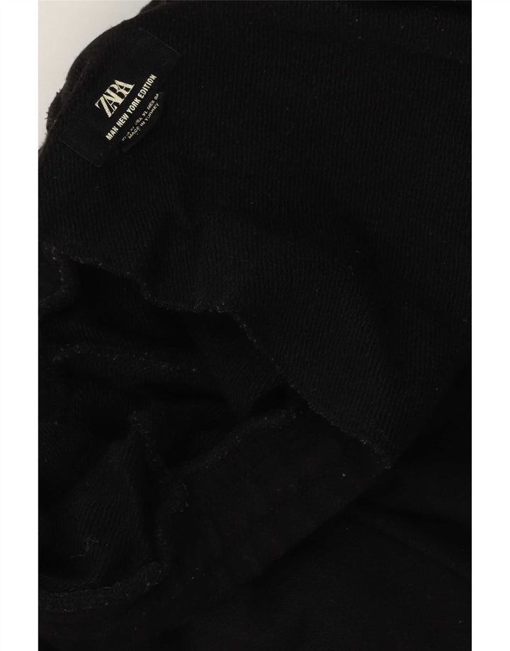 Zara Calça de treino masculina XL preta