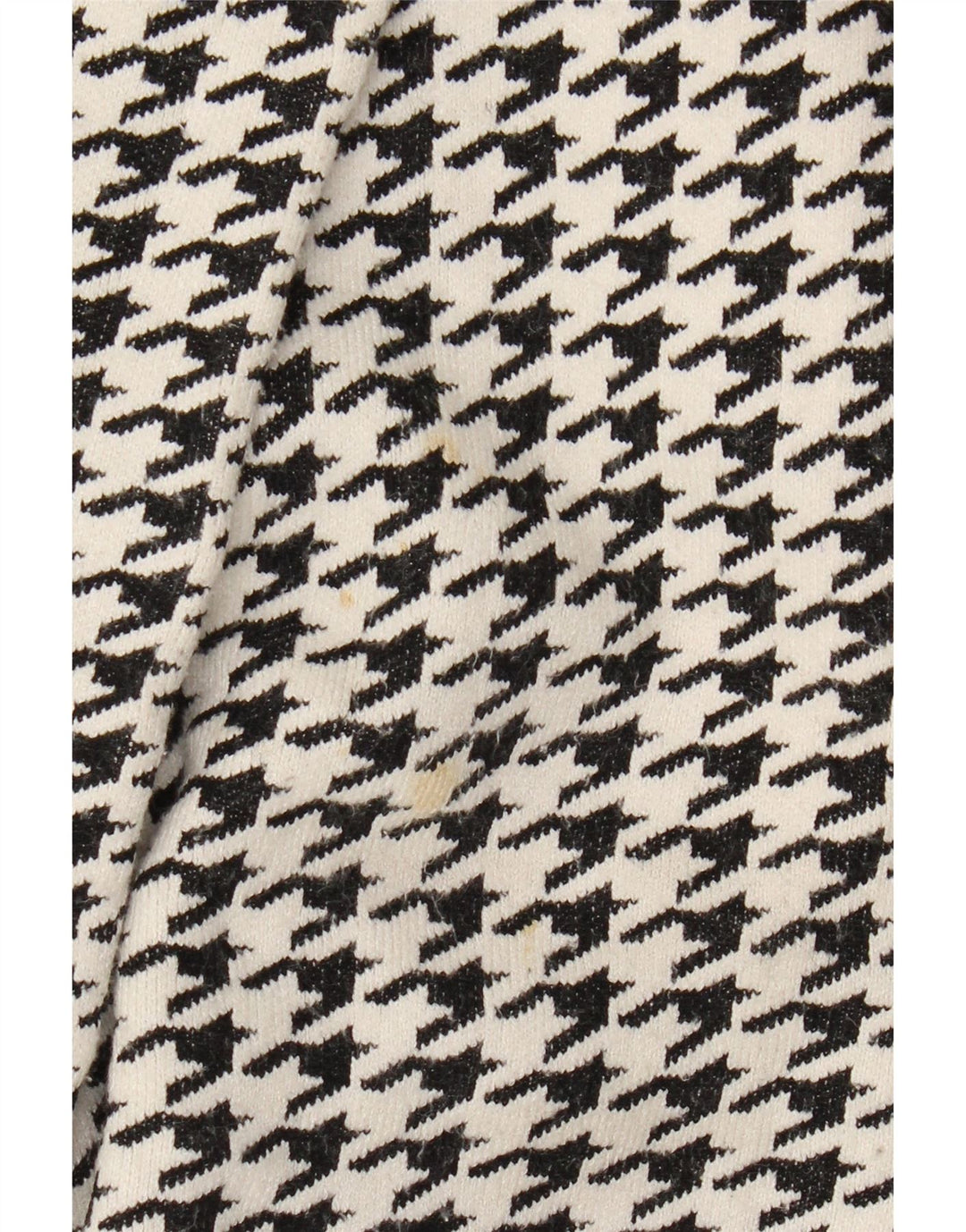 Sobretudo oversized feminino Zara UK 10 pequeno preto houndstooth viscose