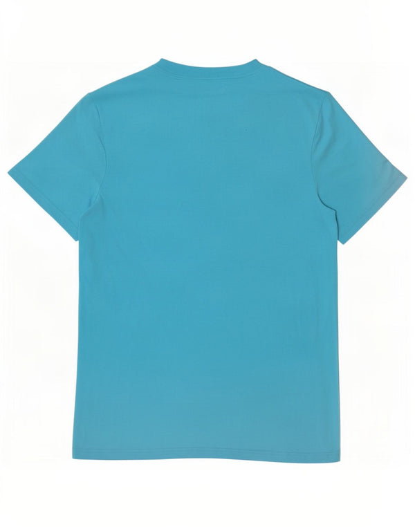 Adidas Mens Graphic T-Shirt Top Médio Algodão Azul
