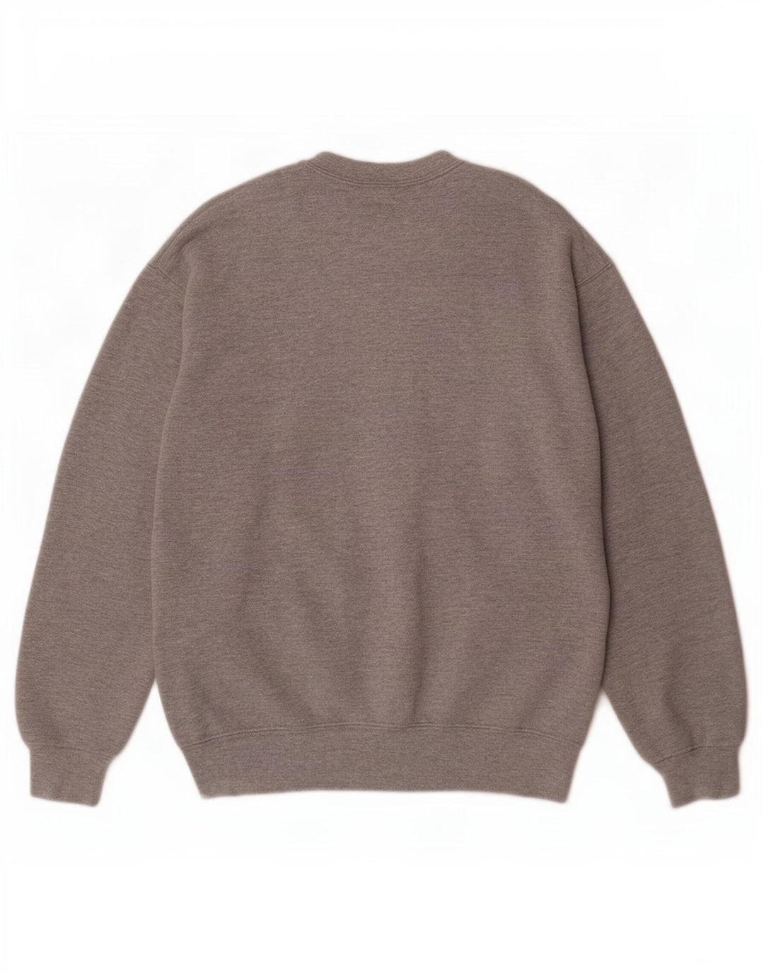 Lee moletom feminino jumper UK 14 algodão manchado cinza médio