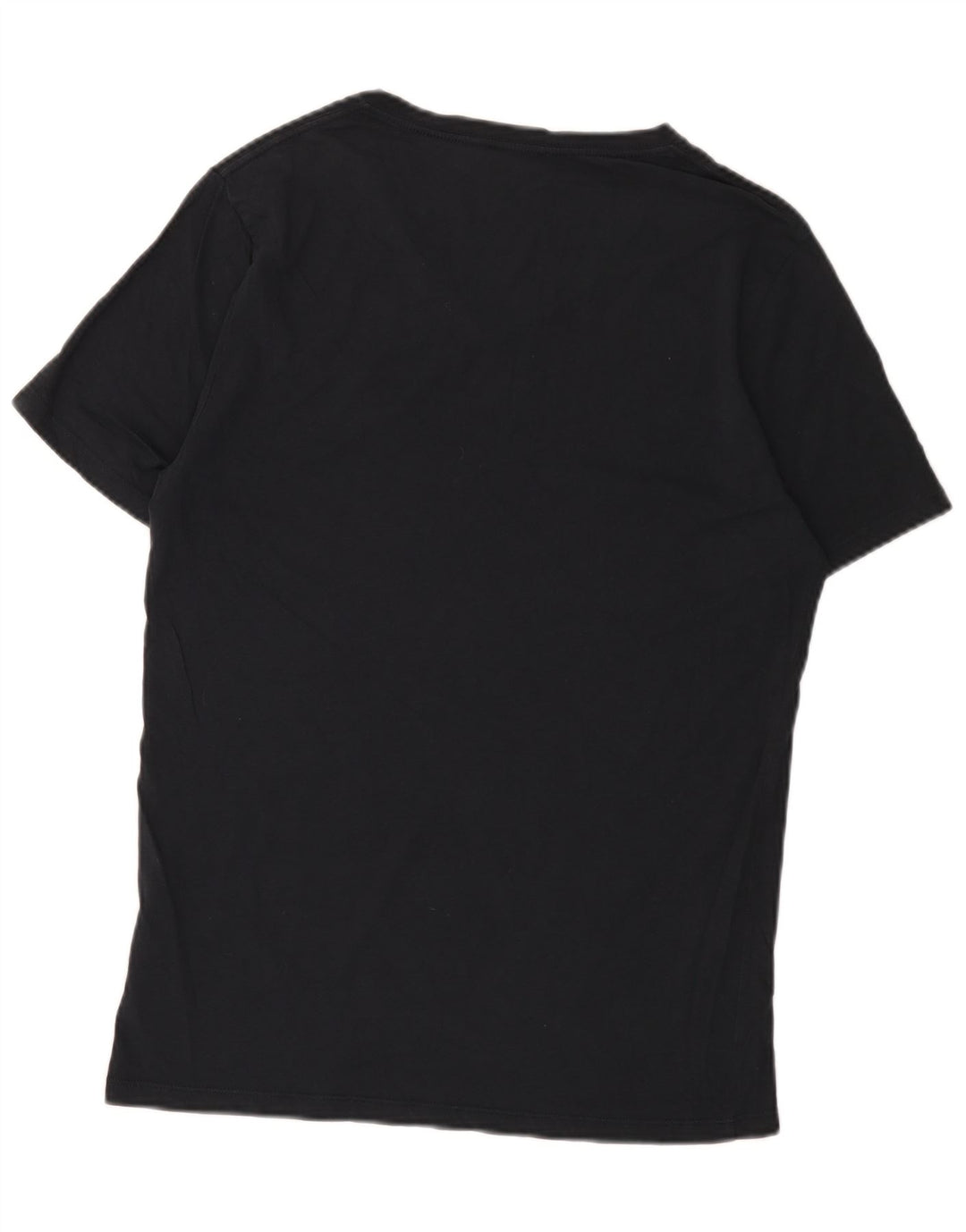 Camiseta masculina Reiss Top médio algodão preto