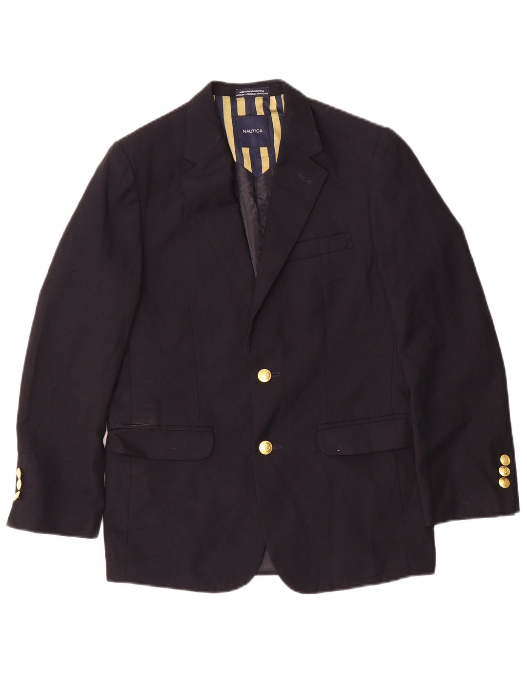 Jaqueta Blazer Nautica Boys 2 Botões 13-14 Anos Preto Poliéster