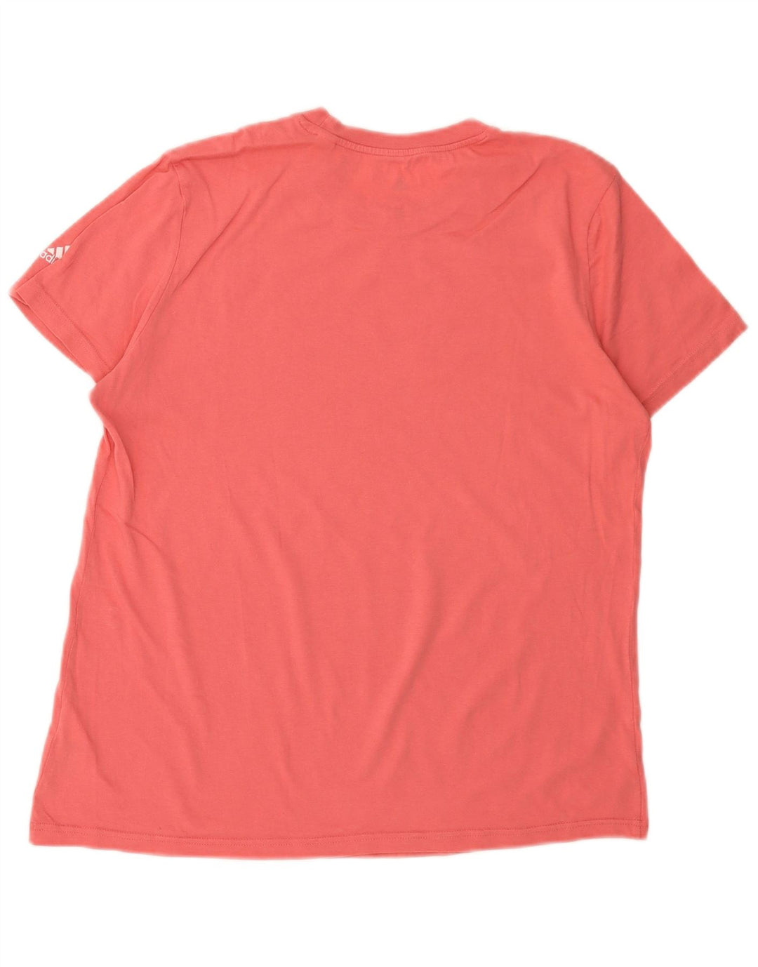 Camiseta feminina ADIDAS com estampa gráfica UK 20/22 XL algodão rosa